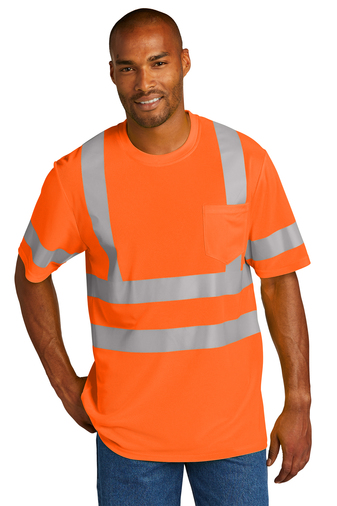 CornerStone ® Adult Unisez 4.1-ounce, 100% Polyester ANSI 107 Class 3 Mesh Short Sleeve T-shirt